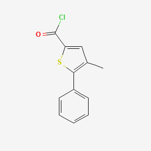 molecular formula C12H9ClOS B1372859 4-Methyl-5-phenylthiophene-2-carbonyl chloride CAS No. 1160249-12-6