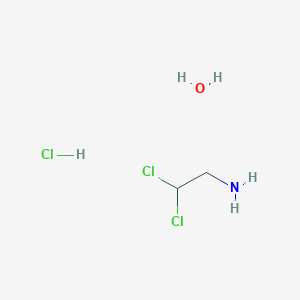 molecular formula C2H8Cl3NO B13728616 2,2-Dichloroethanamine hydrate hydrochloride 