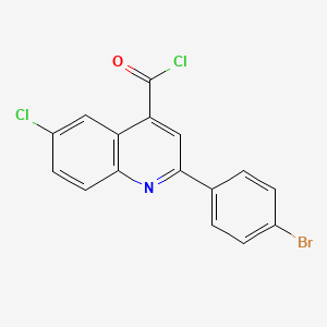 2-(4-Bromophenyl)-6-chloroquinoline-4-carbonyl chloride