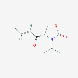 (4S)-4-[(E)-but-2-enoyl]-3-propan-2-yl-1,3-oxazolidin-2-one