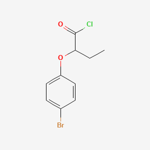 molecular formula C10H10BrClO2 B1372872 2-(4-Bromophenoxy)butanoyl chloride CAS No. 17520-86-4