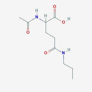 2-Acetamido-5-oxo-5-(propylamino)pentanoic Acid