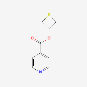 molecular formula C9H9NO2S B13728762 Thietan-3-yl pyridine-4-carboxylate CAS No. 321724-35-0