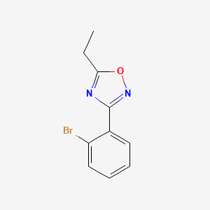 molecular formula C10H9BrN2O B1372878 3-(2-Bromophenyl)-5-ethyl-1,2,4-oxadiazole CAS No. 1072944-70-7