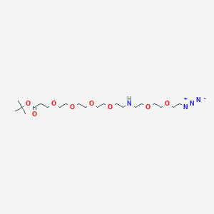 molecular formula C21H42N4O8 B13728810 N-(Azido-PEG2)-N-PEG4-t-butyl ester 