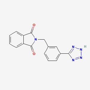 molecular formula C16H11N5O2 B13728858 2-[3-(5-Tetrazolyl)benzyl]isoindoline-1,3-dione 