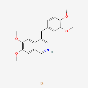 molecular formula C20H22BrNO4 B13728863 6,7-Dimethoxy-4-(3,4-dimethoxybenzyl)isoquinoline hydrobromide CAS No. 32871-94-6