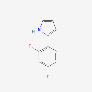 molecular formula C10H7F2N B13728885 2-(2,4-Difluorophenyl)pyrrole 