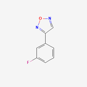 molecular formula C8H5FN2O B13728906 3-(3-Fluorophenyl)-1,2,5-oxadiazole 