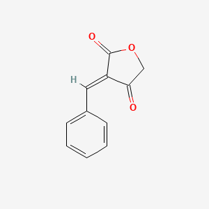 molecular formula C11H8O3 B13728938 (3E)-3-benzylideneoxolane-2,4-dione CAS No. 30030-96-7