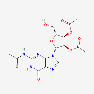 molecular formula C16H19N5O8 B13728944 N-Acetyl-2', 3'-Acetyl-Guanosine 