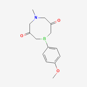 molecular formula C14H18BNO3 B13728955 5-(4-Methoxyphenyl)-1-methyl-1,5-azaborocane-3,7-dione 