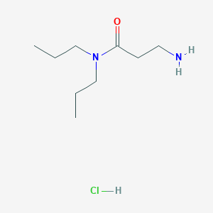 molecular formula C9H21ClN2O B1372897 3-Amino-N,N-dipropylpropanamide hydrochloride CAS No. 1220033-36-2