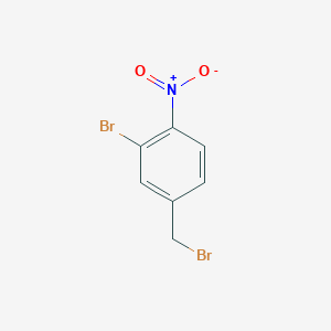 molecular formula C7H5Br2NO2 B1372899 2-Bromo-4-bromomethyl-1-nitro-benzene CAS No. 142906-81-8
