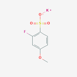 molecular formula C7H6FKO4S B13729001 Potassium 2-Fluoro-4-methoxybenzenesulfonate 