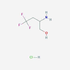 molecular formula C4H9ClF3NO B1372902 2-Amino-4,4,4-trifluorobutan-1-OL hydrochloride CAS No. 1260812-60-9