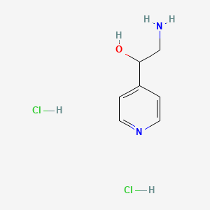 molecular formula C7H12Cl2N2O B1372906 2-氨基-1-(吡啶-4-基)乙醇二盐酸盐 CAS No. 90345-25-8