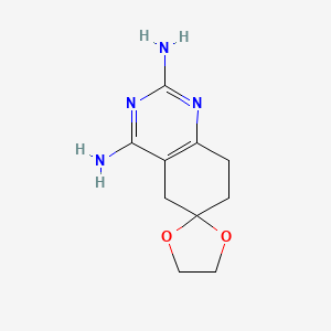 molecular formula C10H14N4O2 B13729073 2,4-Diamino-7,8-dihydro-6(5H)quinazolinone ethylene ketal 