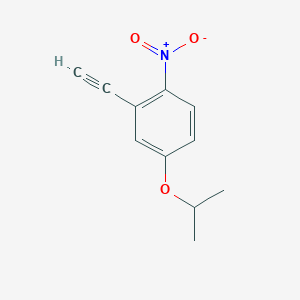 molecular formula C11H11NO3 B13729147 2-Ethynyl-4-isopropoxy-1-nitrobenzene 