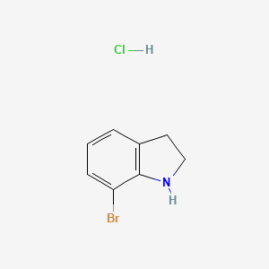 molecular formula C8H9BrClN B1372916 7-Bromoindoline hydrochloride CAS No. 1187931-96-9