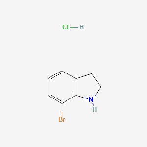 molecular formula C8H9BrClN B1372916 7-溴吲哚啉盐酸盐 CAS No. 1187931-96-9