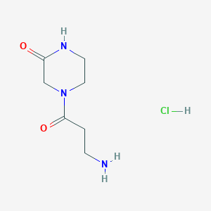 4-(3-Aminopropanoyl)-2-piperazinone hydrochloride