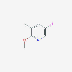 molecular formula C7H8INO B1372927 5-碘-2-甲氧基-3-甲基吡啶 CAS No. 234107-95-0