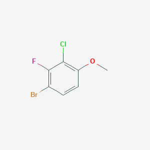 molecular formula C7H5BrClFO B1372931 1-溴-3-氯-2-氟-4-甲氧基苯 CAS No. 909122-18-5