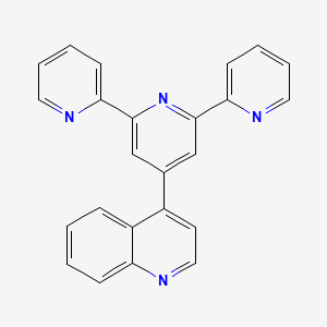 molecular formula C24H16N4 B13729313 4-(2,6-dipyridin-2-ylpyridin-4-yl)quinoline 