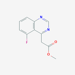 molecular formula C11H9FN2O2 B13729314 Methyl 5-Fluoroquinazoline-4-acetate 