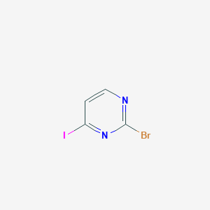 molecular formula C4H2BrIN2 B1372934 2-溴-4-碘嘧啶 CAS No. 1034619-55-0