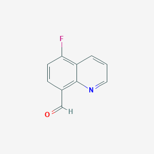 molecular formula C10H6FNO B1372937 5-氟喹啉-8-甲醛 CAS No. 1260657-31-5