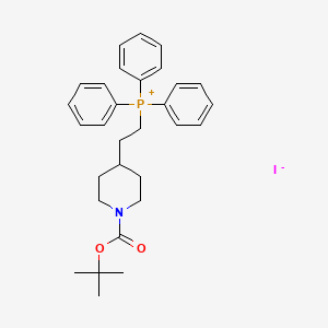 molecular formula C30H37INO2P B13729373 (2-(1-(tert-Butoxycarbonyl)piperidin-4-yl)ethyl)triphenylphosphonium iodide 