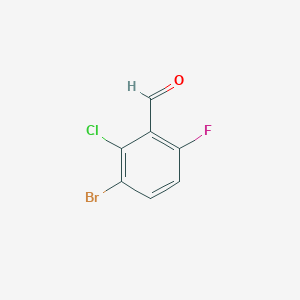 molecular formula C7H3BrClFO B1372945 3-Bromo-2-chloro-6-fluorobenzaldehyde CAS No. 1114809-11-8