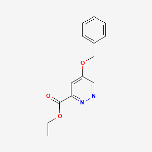 molecular formula C14H14N2O3 B13729459 Ethyl 5-(Benzyloxy)pyridazine-3-carboxylate 