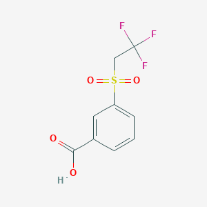 molecular formula C9H7F3O4S B1372947 3-(2,2,2-三氟乙烷磺酰基)苯甲酸 CAS No. 1094264-43-3