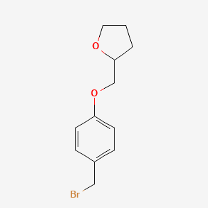 2-[4-(Bromomethyl)phenoxymethyl]oxolane