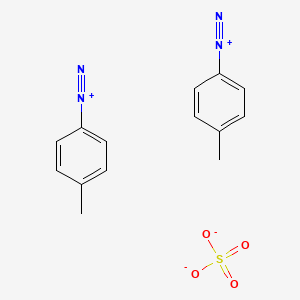 molecular formula C14H14N4O4S B13729491 4-methylbenzenediazonium;sulfate CAS No. 38258-26-3