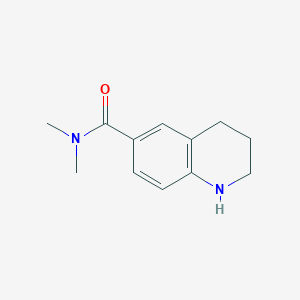 molecular formula C12H16N2O B1372955 N,N-二甲基-1,2,3,4-四氢喹啉-6-甲酰胺 CAS No. 1094444-23-1