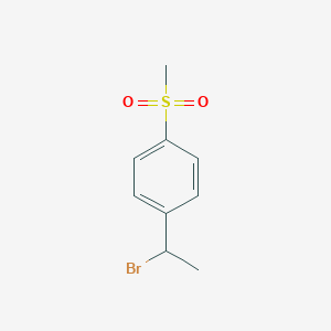 molecular formula C9H11BrO2S B1372959 1-(1-Bromoethyl)-4-methylsulfonylbenzene CAS No. 774239-48-4