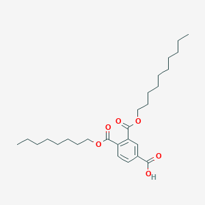 molecular formula C27H42O6 B13729614 1,2,4-Benzenetricarboxylic acid, monodecyl monooctyl ester CAS No. 34870-88-7