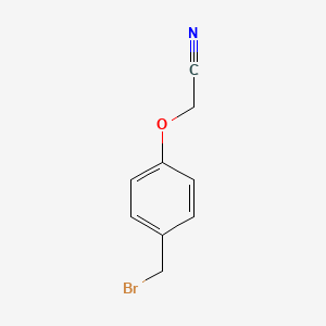 molecular formula C9H8BrNO B1372963 2-[4-(Bromomethyl)phenoxy]acetonitrile CAS No. 1092078-26-6