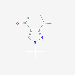1-tert-butyl-3-(propan-2-yl)-1H-pyrazole-4-carbaldehyde