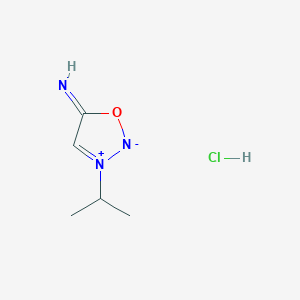 molecular formula C5H10ClN3O B1372986 5-Amino-3-(1-methylethyl)-1,2,3-oxadiazolium, inner salt hydrochloride CAS No. 5123-98-8