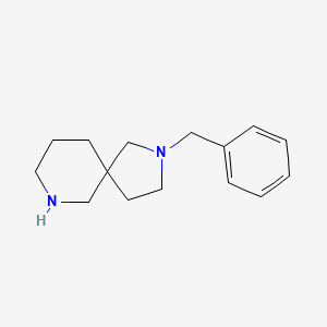 molecular formula C15H22N2 B1372990 2-Benzyl-2,7-diazaspiro[4.5]decane CAS No. 1086395-71-2