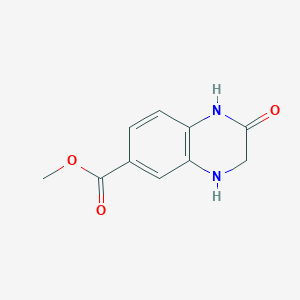 molecular formula C10H10N2O3 B1372993 Methyl 2-oxo-1,2,3,4-tetrahydroquinoxaline-6-carboxylate CAS No. 884001-27-8