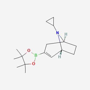 (1R,5S)-8-Cyclopropyl-3-(4,4,5,5-tetramethyl-1,3,2-dioxaborolan-2-yl)-8-azabicyclo[3.2.1]oct-2-ene