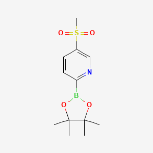 5-(Methylsulfonyl)-2-(4,4,5,5-tetramethyl-1,3,2-dioxaborolan-2-YL)pyridine