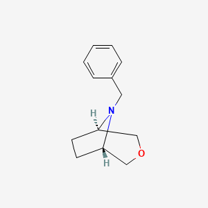 molecular formula C13H17NO B13730055 (1R,5S)-8-Benzyl-3-oxa-8-azabicyclo[3.2.1]octane 