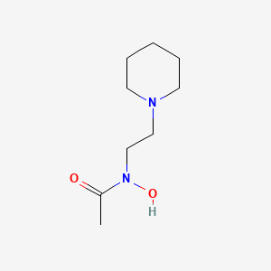 molecular formula C9H18N2O2 B13730091 N-Hydroxy-N-[2-(1-piperidinyl)ethyl]acetamide 